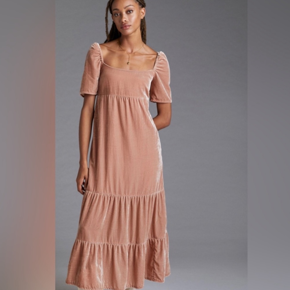 Velvet Empire Waist Midi Dress that’s Out of Stock
